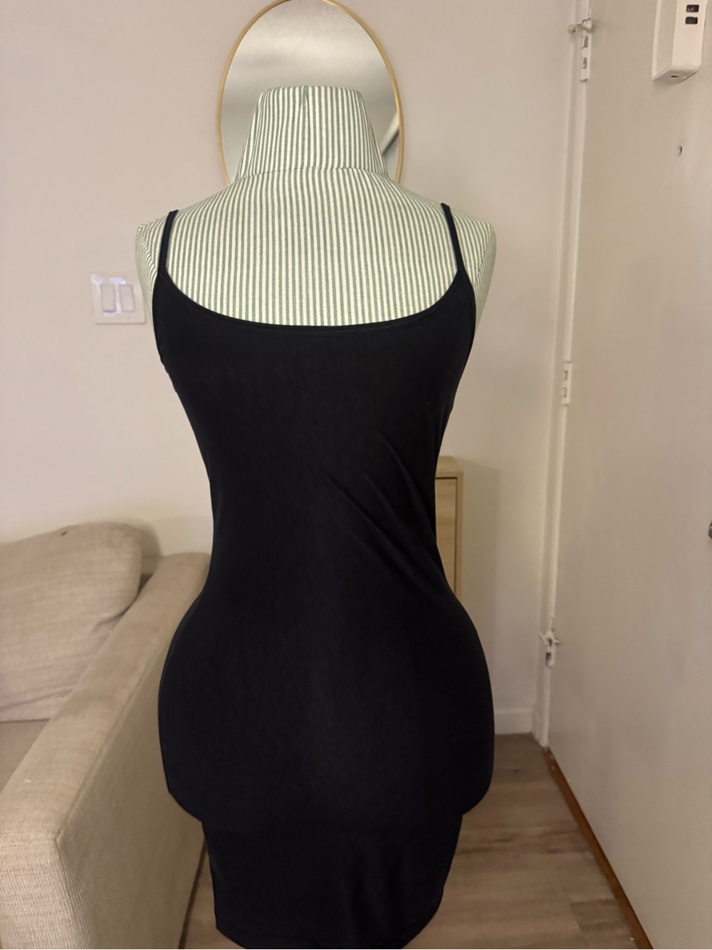 Nearly Nude black Shapewear Slip Dress Size Medium